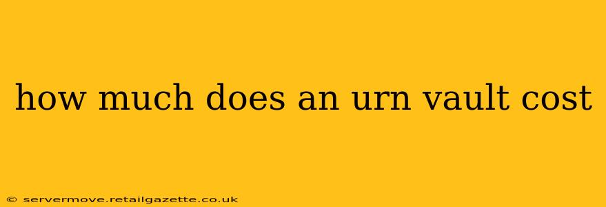 how much does an urn vault cost
