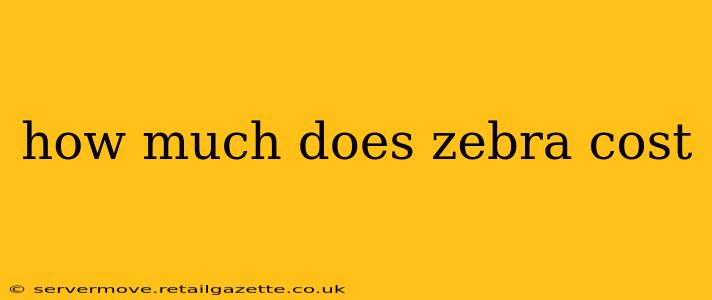 how much does zebra cost