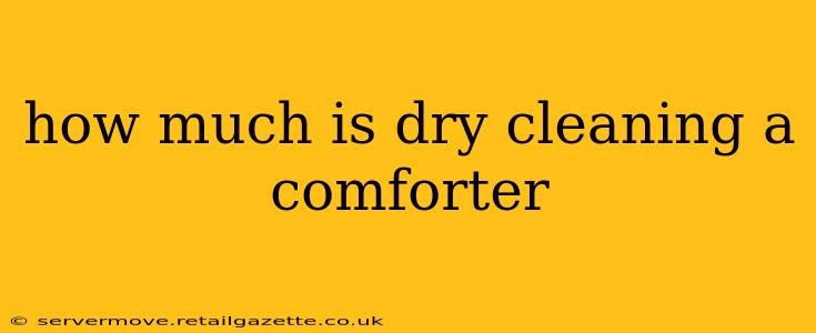 how much is dry cleaning a comforter