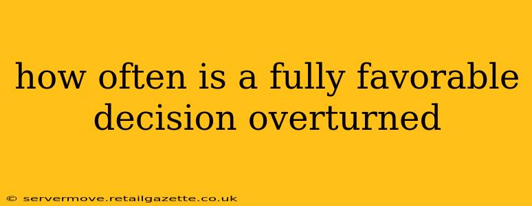 how often is a fully favorable decision overturned