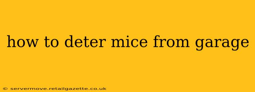 how to deter mice from garage