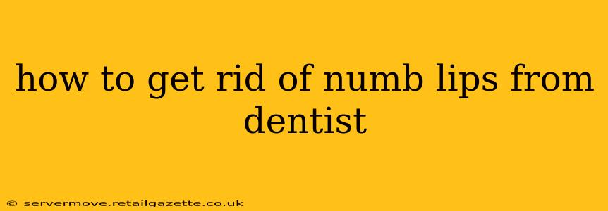 how to get rid of numb lips from dentist