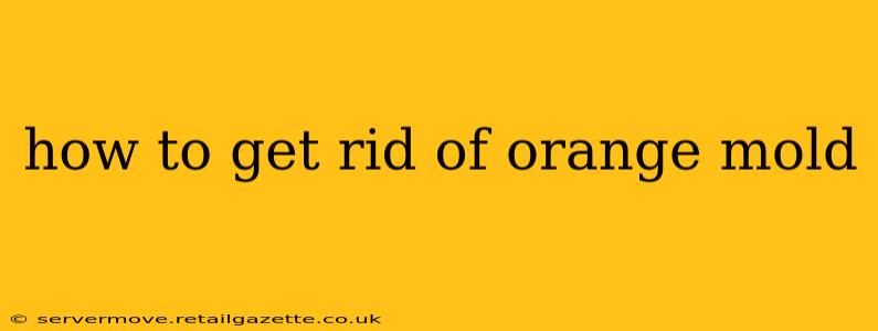 how to get rid of orange mold