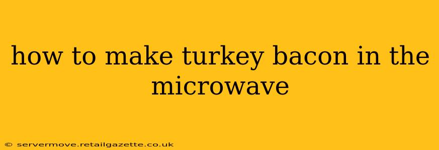 how to make turkey bacon in the microwave