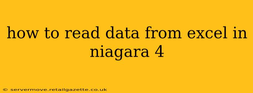 how to read data from excel in niagara 4