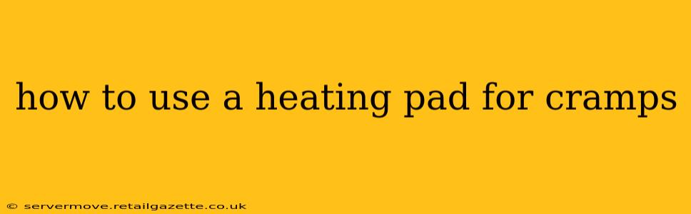 how to use a heating pad for cramps