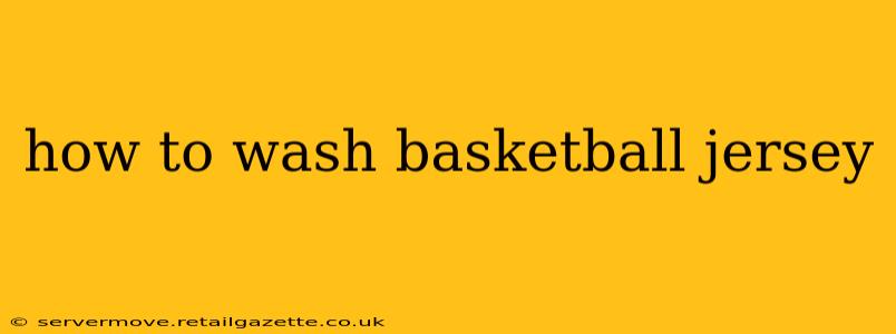 how to wash basketball jersey