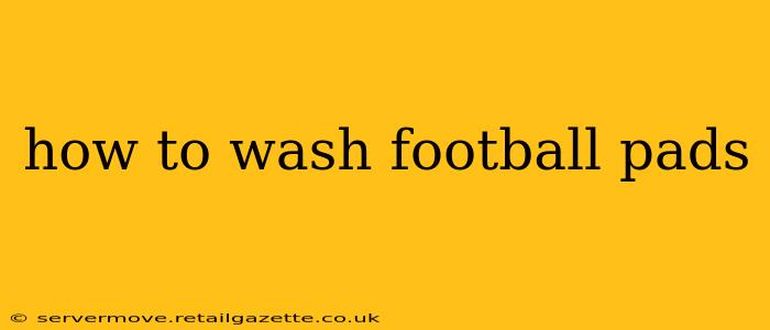 how to wash football pads