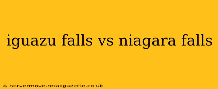 iguazu falls vs niagara falls