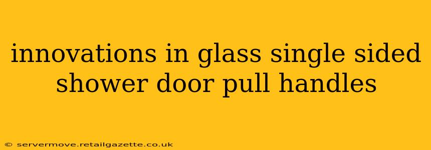 innovations in glass single sided shower door pull handles
