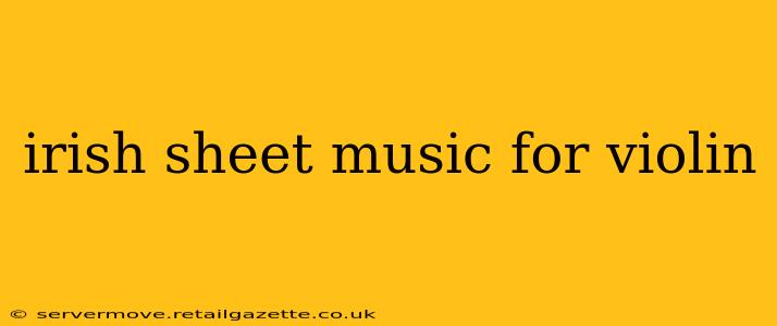 irish sheet music for violin
