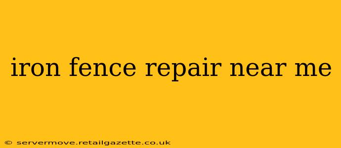 iron fence repair near me