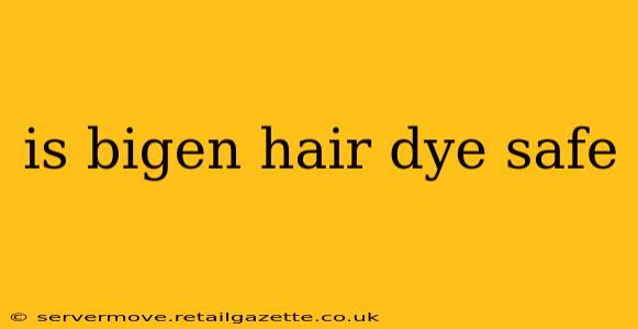 is bigen hair dye safe