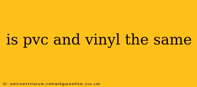 is pvc and vinyl the same