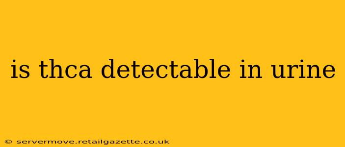 is thca detectable in urine