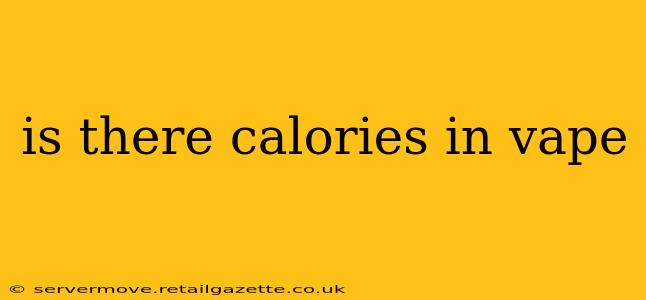 is there calories in vape