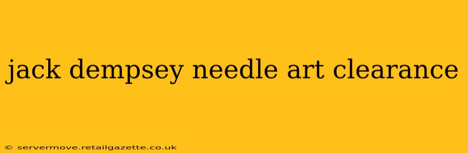 jack dempsey needle art clearance