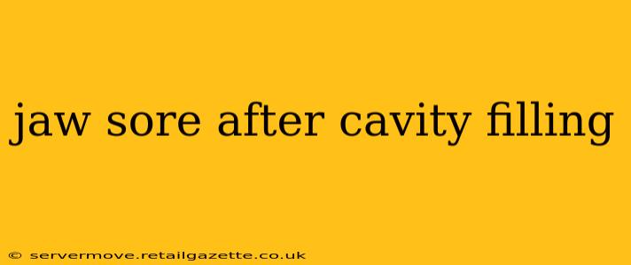jaw sore after cavity filling
