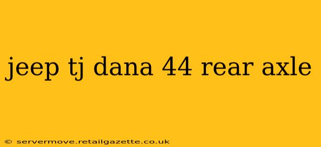 jeep tj dana 44 rear axle