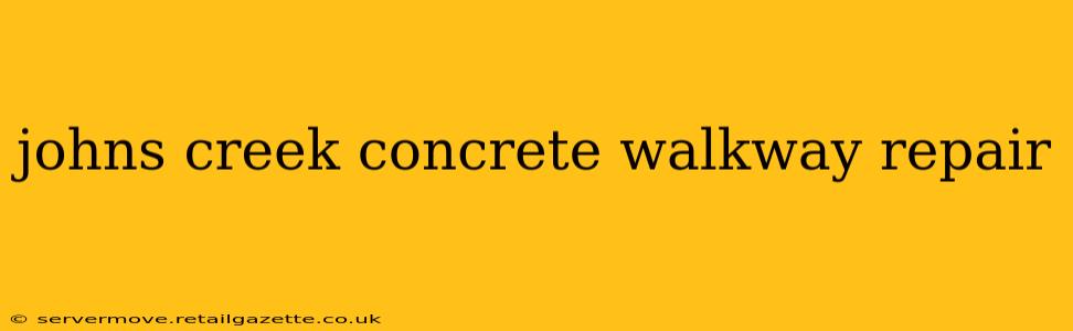 johns creek concrete walkway repair
