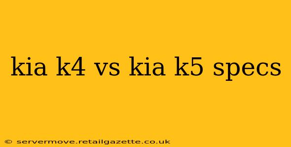 kia k4 vs kia k5 specs