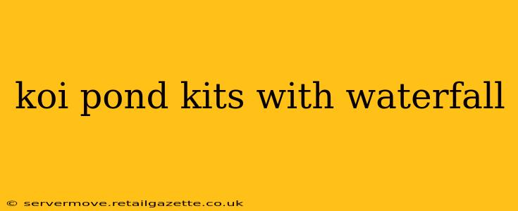 koi pond kits with waterfall