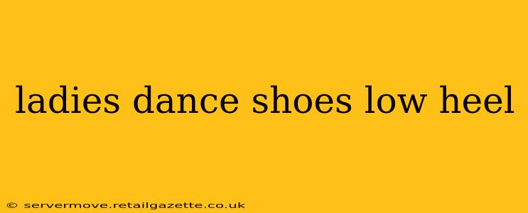 ladies dance shoes low heel