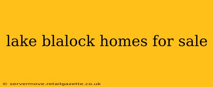 lake blalock homes for sale