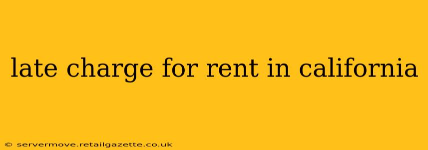 late charge for rent in california