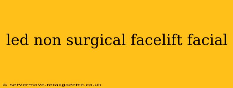 led non surgical facelift facial