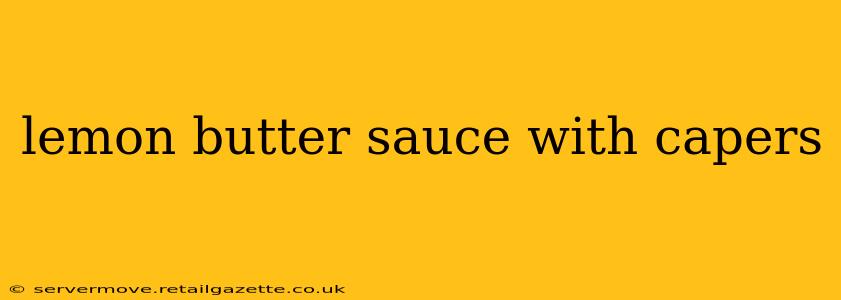 lemon butter sauce with capers