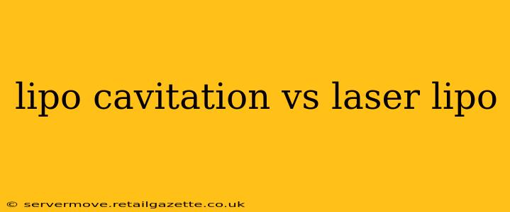 lipo cavitation vs laser lipo