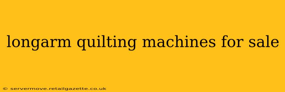 longarm quilting machines for sale