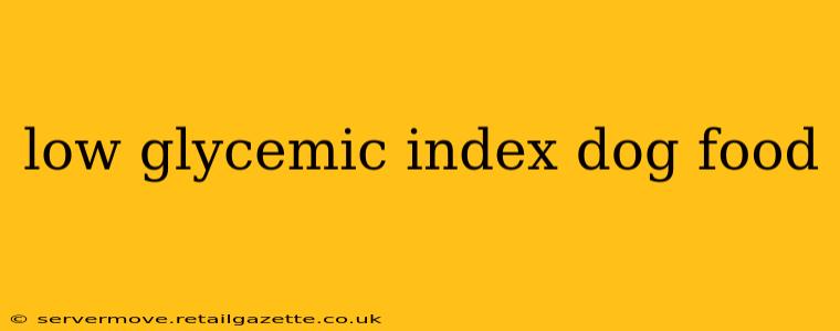 low glycemic index dog food