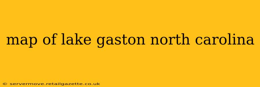map of lake gaston north carolina