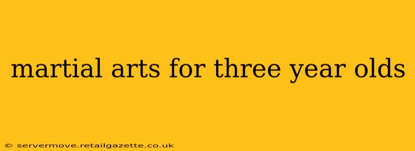 martial arts for three year olds