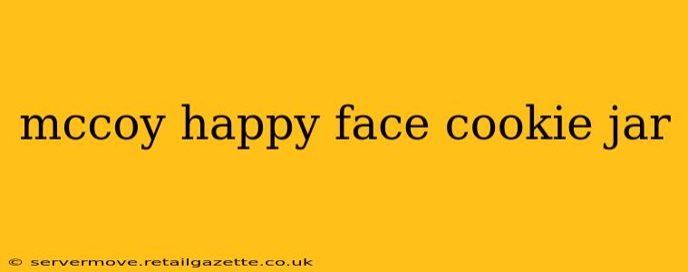 mccoy happy face cookie jar