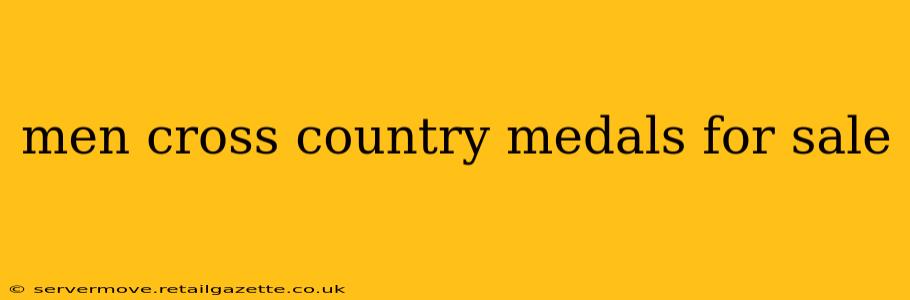 men cross country medals for sale
