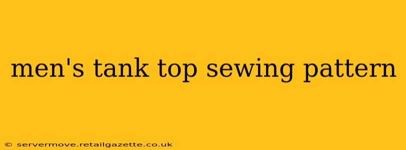 men's tank top sewing pattern