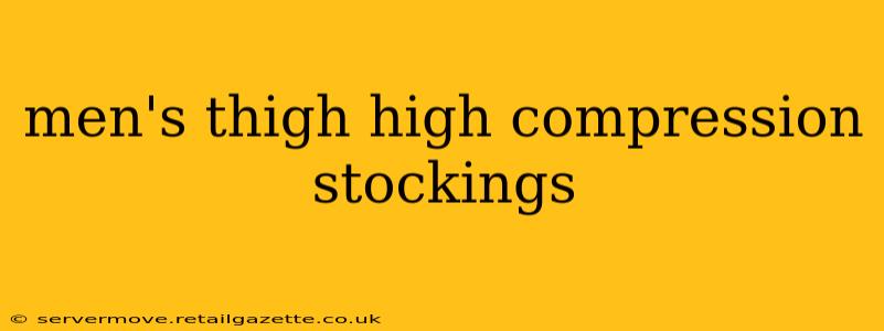 men's thigh high compression stockings