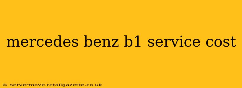 mercedes benz b1 service cost