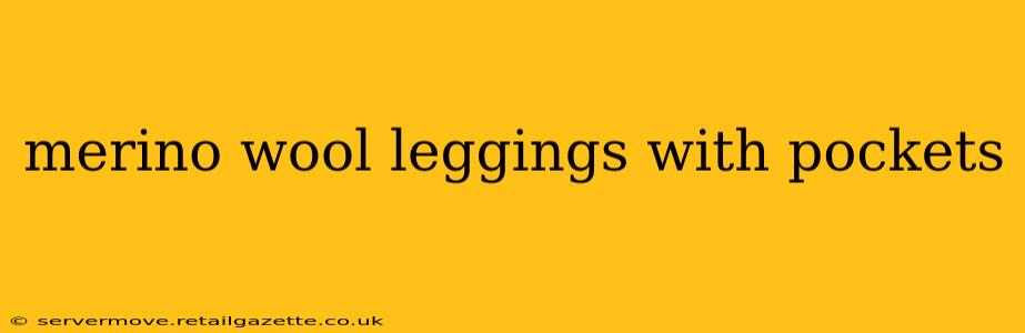 merino wool leggings with pockets