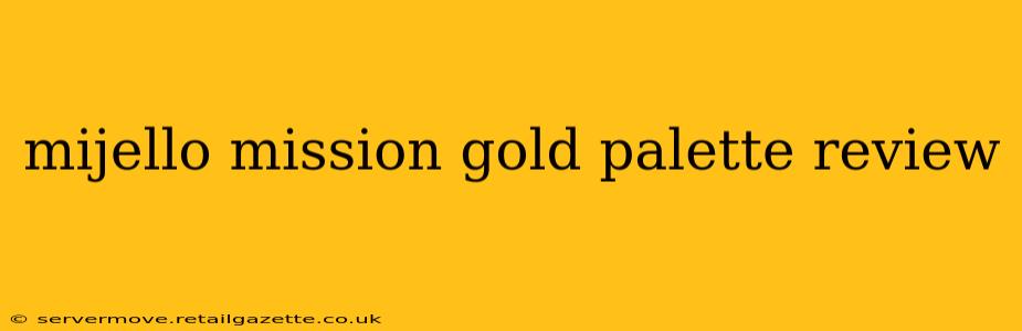 mijello mission gold palette review