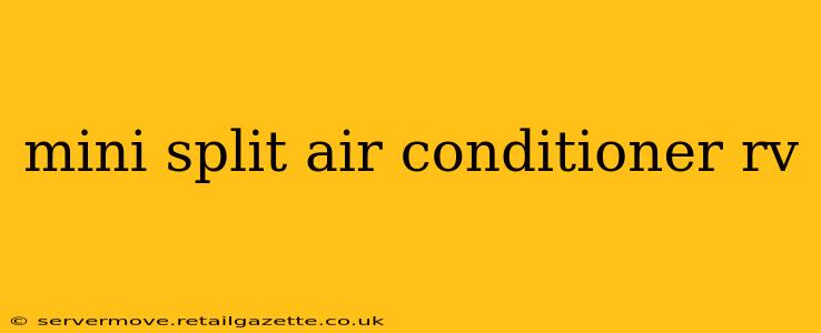 mini split air conditioner rv