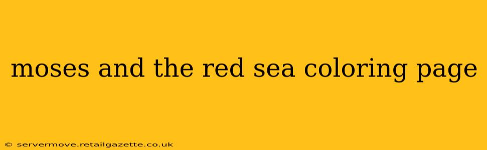 moses and the red sea coloring page