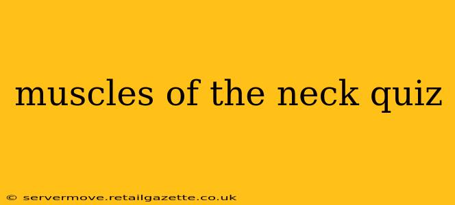 muscles of the neck quiz
