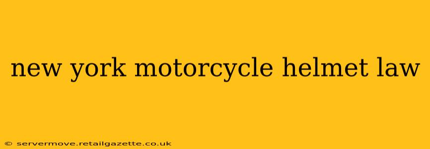 new york motorcycle helmet law
