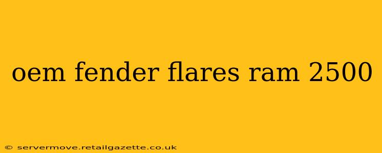 oem fender flares ram 2500
