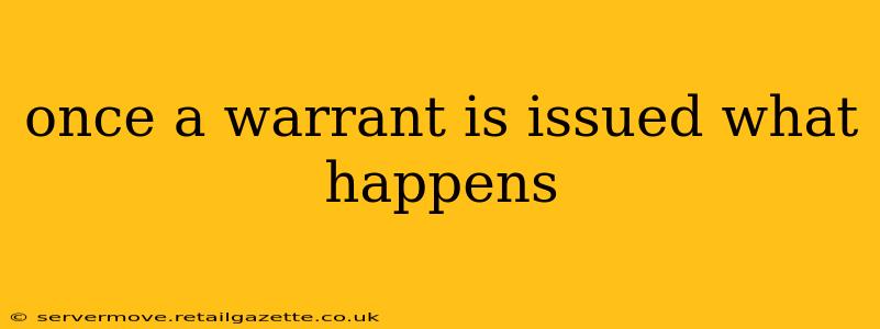 once a warrant is issued what happens