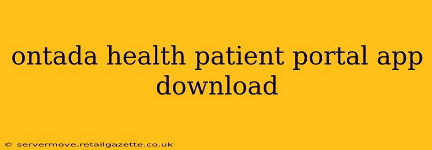 ontada health patient portal app download